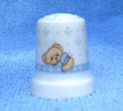 Cherished Teddies Ceramic Thimble