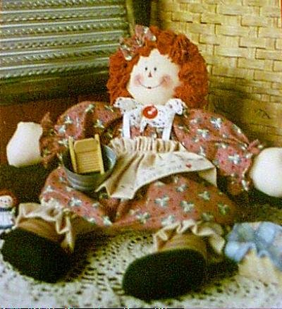 Bonnie B Button ANNIES WASH DAY DOLL Pattern