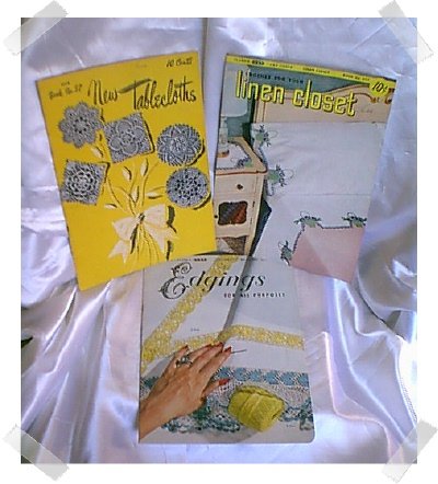 Vintage Crochet Tablecloth & Edgings Booklets c.1948-52