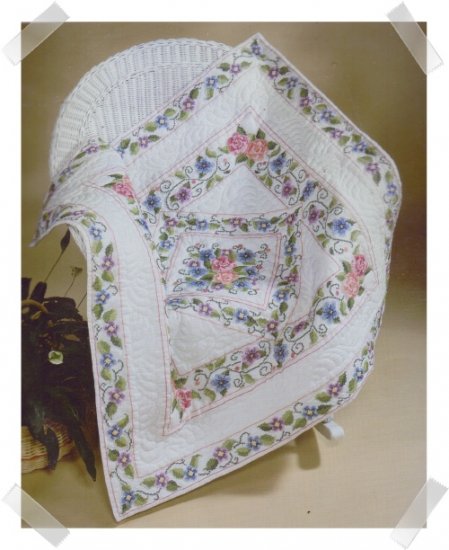 Bucilla Lap Quilt Wall Hanging Cross Stitch Kit