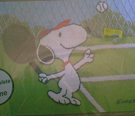 Peanuts TENNIS SNOOPY Crewel Kit