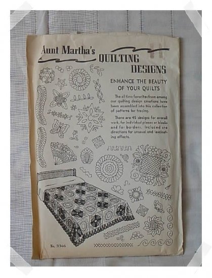 Aunt Marthas Quilting Motifs to Finish Quilts
