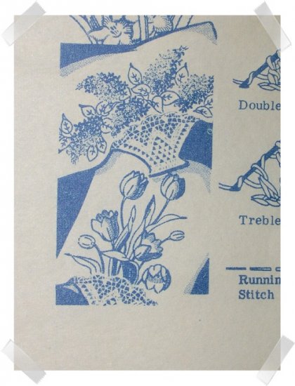 Alice Brooks #7392 Transfer Pattern ~ Crochet Basket