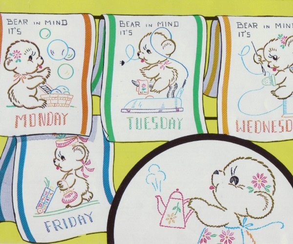 Vogart Transfer Patterns - 7 Days of Cuddly Bears
