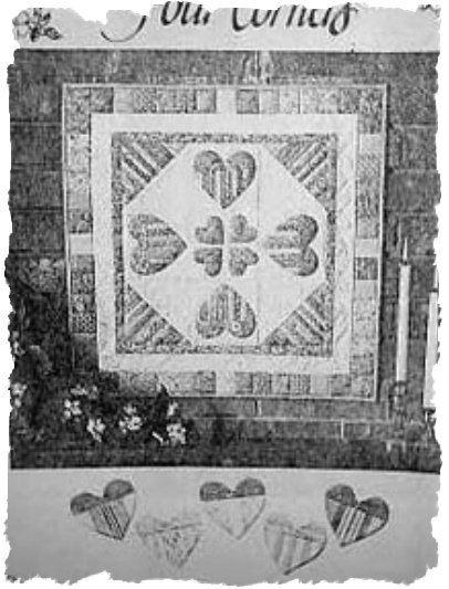 Hearts Choice Quited Wall Hanging Pattern