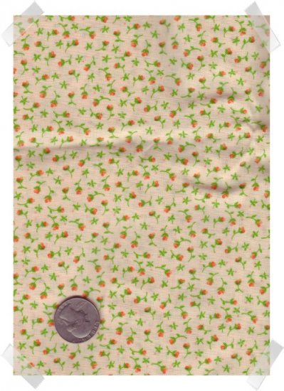 Quilting Craft Cotton PEACH CALICO Fabric 2 yds