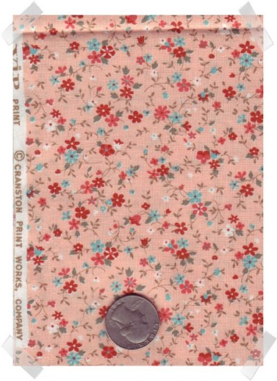 VIP PEACH CALICO Quilting & Crafting Cotton Fabric 1 yd