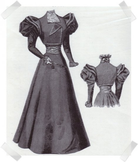 Ageless Patterns #1176 Victorian Reproduction Pattern ~ 1896 Costume with Bolero Jacket