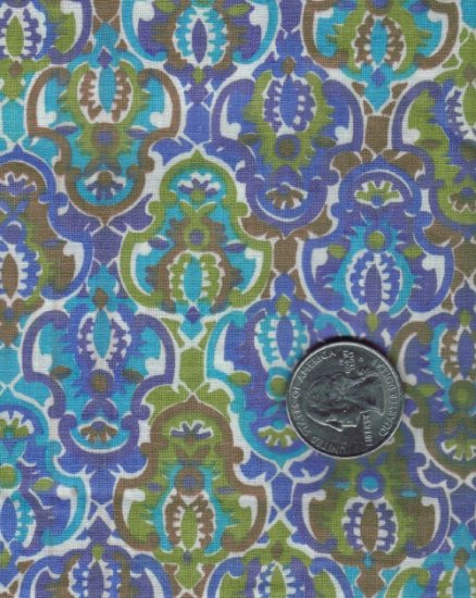 Quilting / Crafting Vintage 50s/60s 100% Cotton Fabric ~ 36" x 1 yd