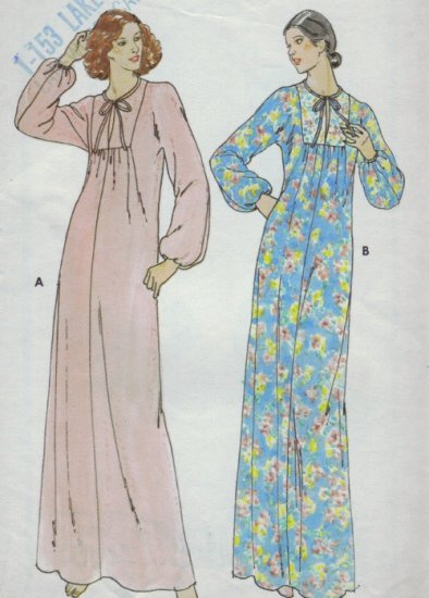 Butterick Pattern #5982 ~ Caftan Nightgown Size Small