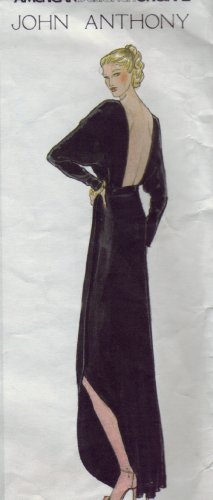 Vogue Designer Pattern JOHN ANTHONY Gown
