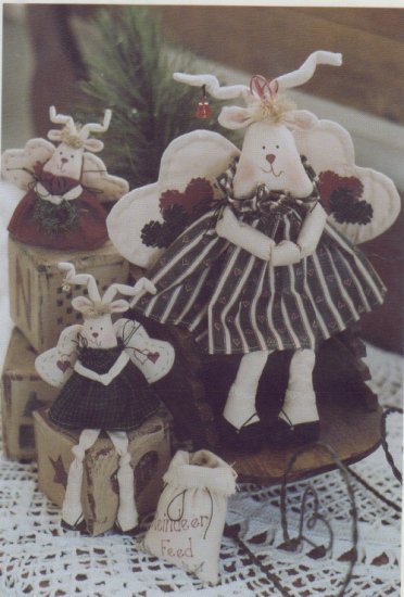 Twice As Nice Pattern #150 ~ Missy'Toe Stuffed Reindeer