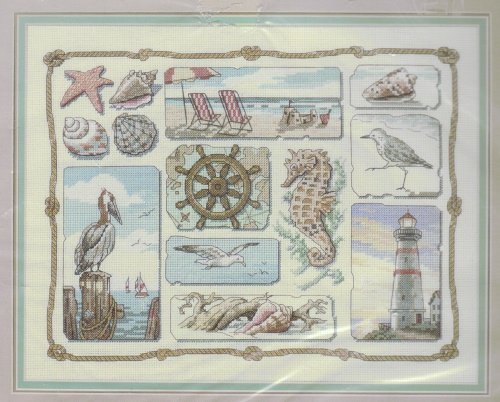 Sunset Counted Cross Stitch Kit ~ Shore Sampler