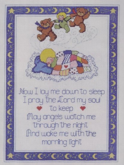 Dimensions Counted Cross Stitch Kit ~ Bedtime Prayer