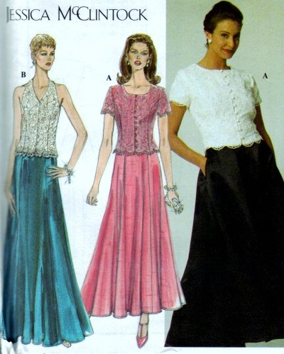 Simplicity #7436 Jessica McCLintock Woman's Evening Dress Sz 6 - 8 - 10