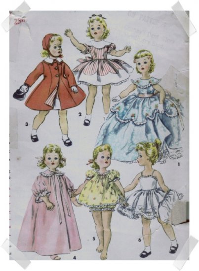 Simplicity #1336 18 Inch Sweet Sue Wardrobe Pattern