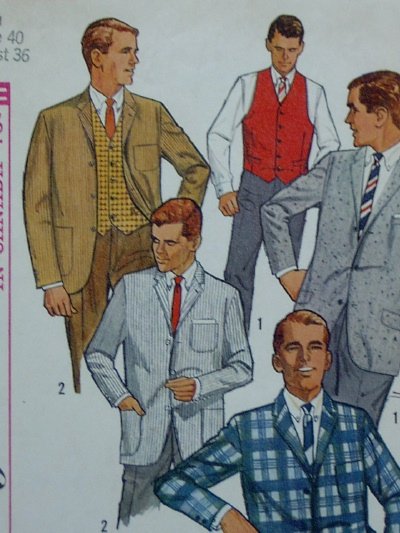 Simplicity #5697 Vintage Men's IVY LEAGUE JACKET Pattern - Sz 40