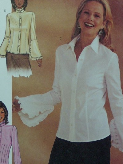 Butterick #3969 Woman's Blouse Pattern ~ Size 6-8-10