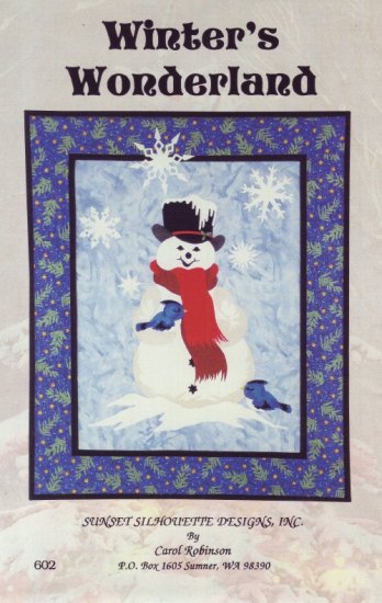 Quilt Pattern ~ Winter Wonderland Christmas Quilted Wall Hanging