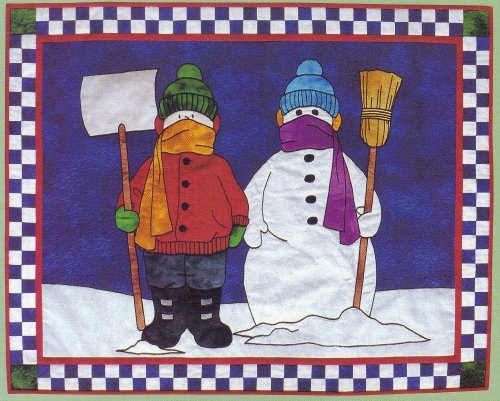 Quilt Pattern ~ BUNDLED UP Christmas Quilt Wall Hanging