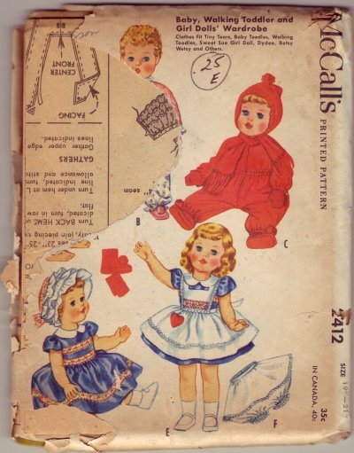 McCalls #2412 Baby Toddler Wardrobe Pattern