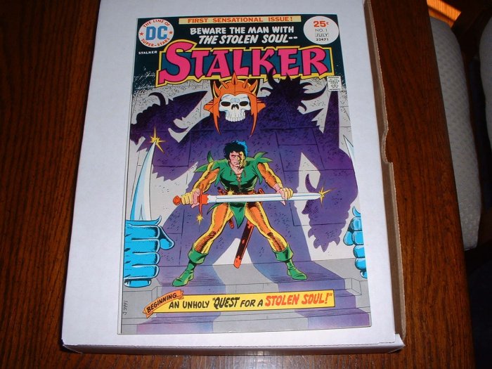 STALKER # 1..NM-..(9.2)...1975 DC comic book-Ditko+Wood-ex