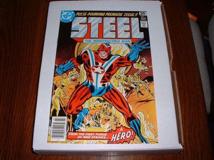 STEEL, INDESTRUCTIBLE MAN # 1..NM- (9.2)..1978 DC comic-h