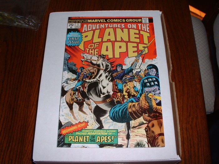 ADV on PLANET of APES # 1..VF.8.0..1975 Marvel comic book-ce