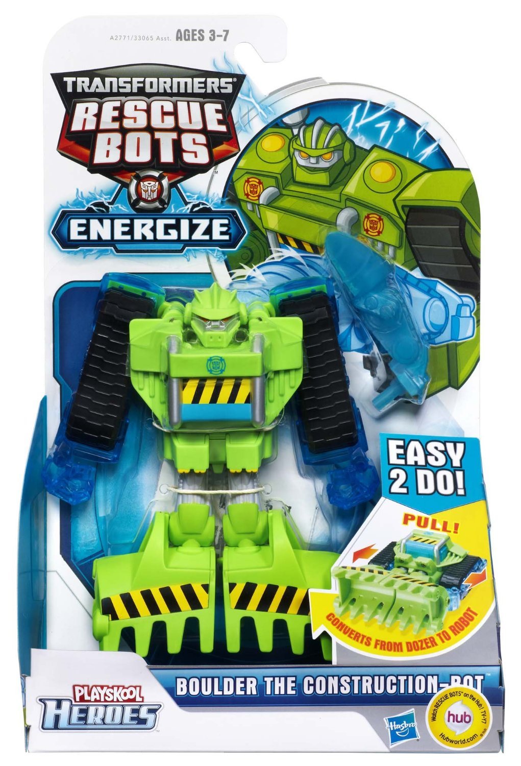 Â Playskool Heroes Transformers Rescue Bots Boulder the Construction-Bot Figure