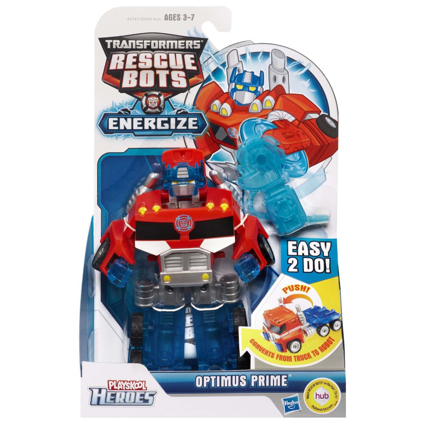 Playskool Heroes Transformers Rescue Bots Energize Optimus Prime Figure