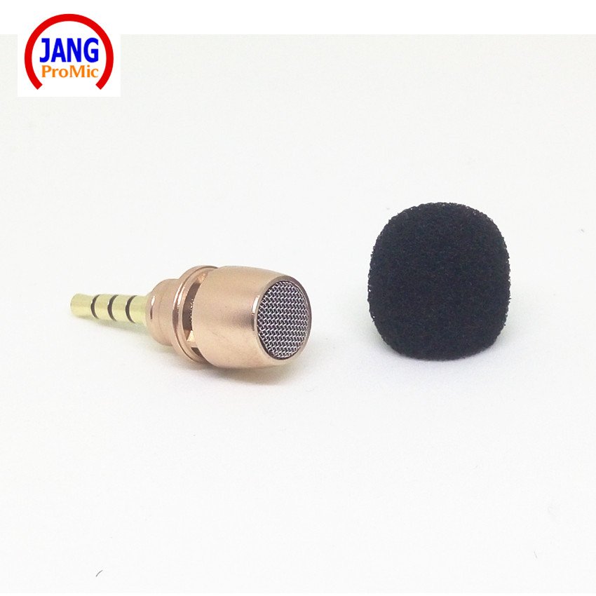 Professional Mobile Phone Microphone Stereo Straight Glod Mini Condenser Microfone for iPhone etc