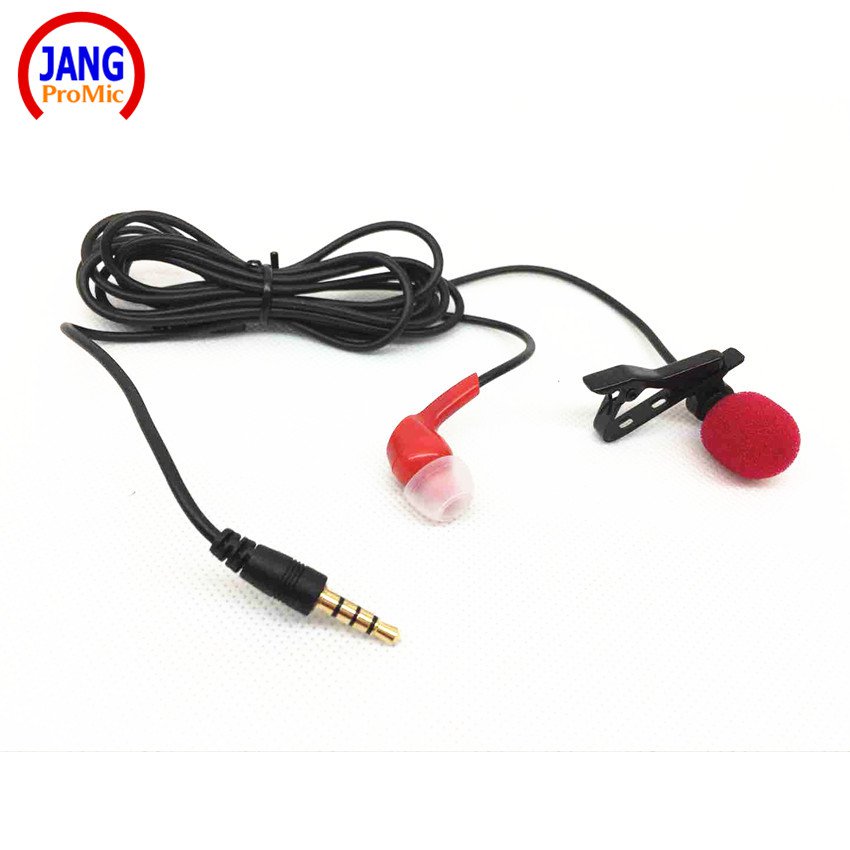 Professional Lavalier Mobile Phone Microphone with Earphone Recording Microfone for iPhone etc Phone