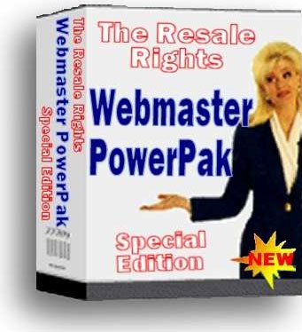 Resale Rights Webmaster PowerPak