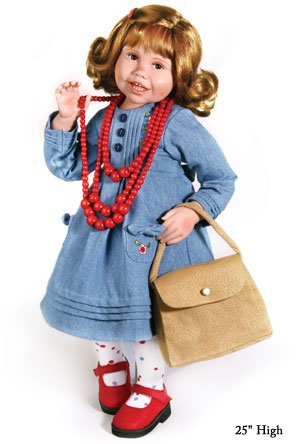 Gramma Says I'm Prettiest Collectible Lifelike Little Girl Doll