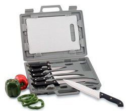 8PC KNIVES W/CUTTING BOARD