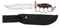 Hunting Knife with Finger Grooves