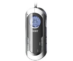 Coby Mini Digital AM/FM Radio with neck strap