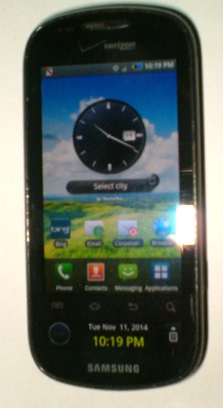 Samsung Continuum SCH-I400 Mirror black (Verizon) Smartphone w/ USB cable
