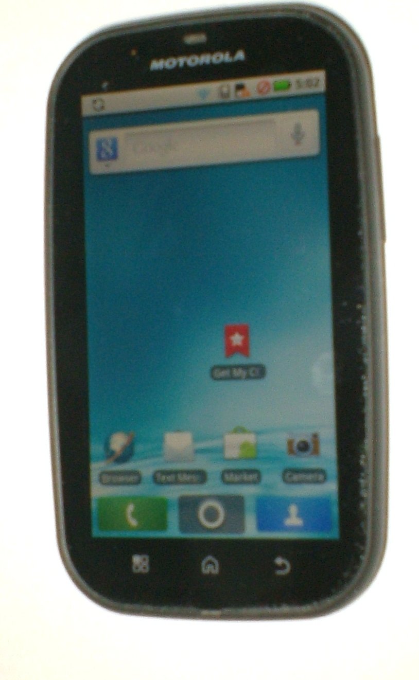MOTOROLA BRAVO MB520 (Consumer Cellular) Touchscreen Smartphone with USB cable