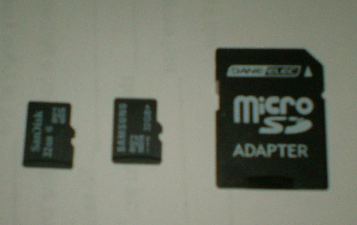 lot of 32GB microSD cards and SD adapter