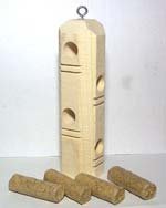 Suet Plug Post Feeder w/ Variety 4 Pack Suet Plugs + FREE SHIPPING to US only