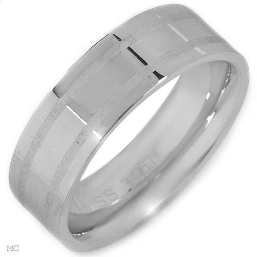 Stainless Steel Band Ring Size 5