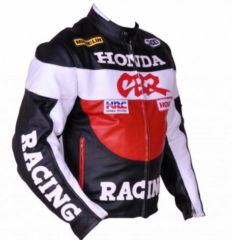 Honda CBR Motorcycle Leather Racing Jacket