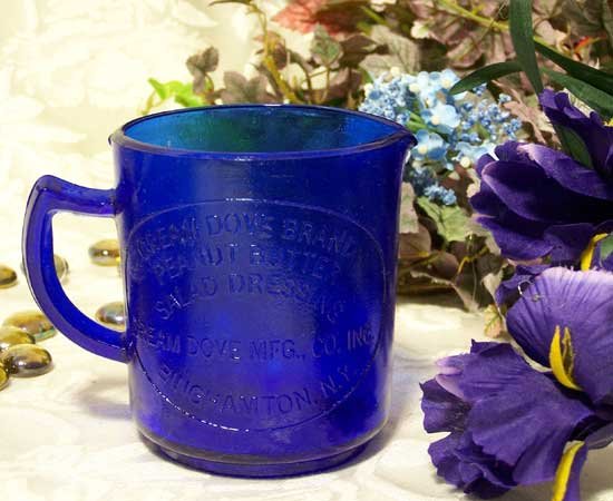 Dove Brand Cobalt Blue Glass Measuring Cup - 16306