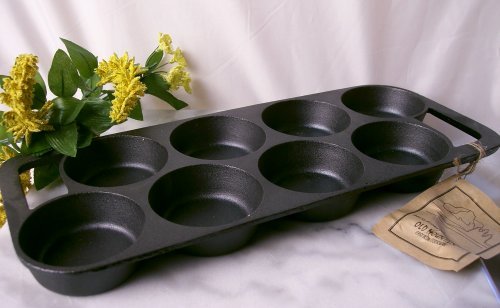 8 Hole Impression Mold Biscuit/Muffin Pan Seasoned - 10143