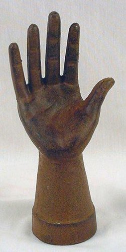 Hand Ring/Jewelry Display Holder Rust Cast Iron Set of 2 - 05636