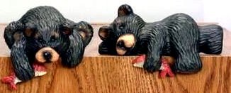 Northwood Bear Shelf Sitters Set of 2 Rustic Cabin - 20264