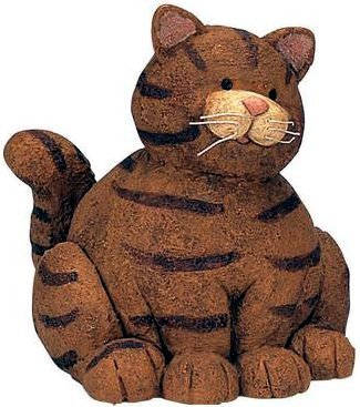 Fat Cat Tiger Striped Money Coin Bank - 16059