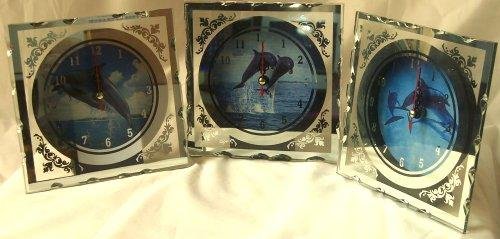 Dolphins Clocks Lot of 3 Different Mirrored Scenes -080807