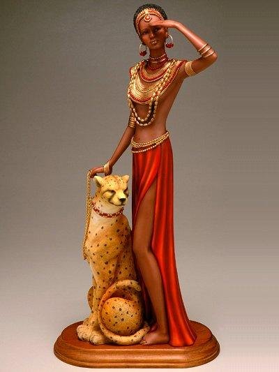 African Skies "Princess W/ Cheetah" from CloudWorks - 50012
